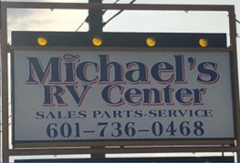 Michaels RV Center sign